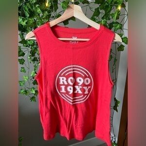 Cotton Roxy 1990 pinkish red tank top size small